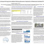 TRB 2011 Putting Transport Pricing into the National Planning Discussion Experience of Infrastructure Australia